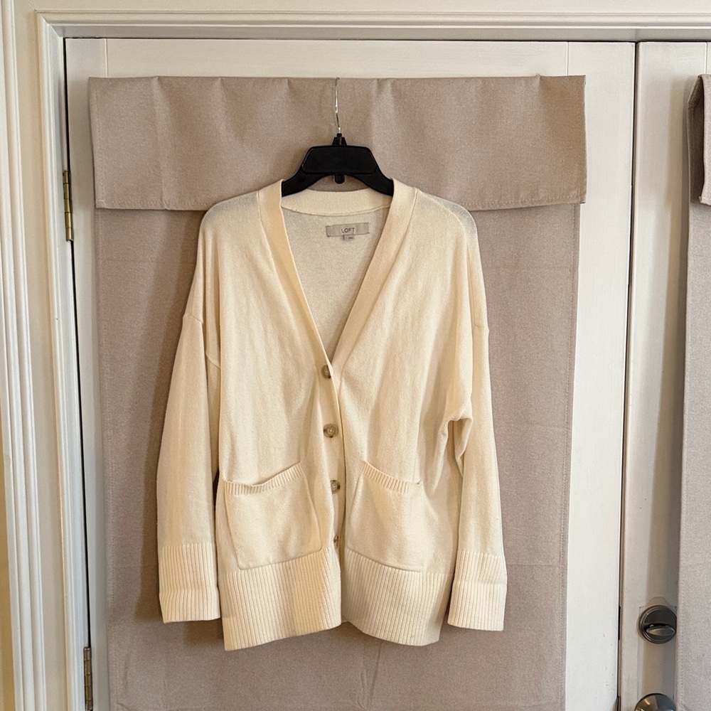 LOFT Cream Women's Cardigan